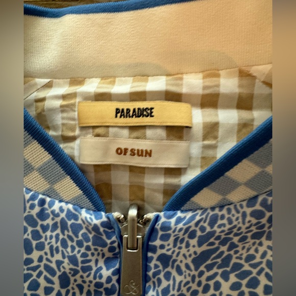 NWT Scotch & Soda Printed Seersucker Reversible Bomber Large - Picture 14 of 16